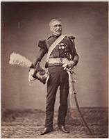 1813-14 - 2eme Lanciers a Cheval Leger de la Garde, avec shako a plumes (N&B)